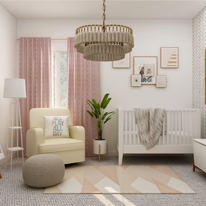 A nursery for a little girl